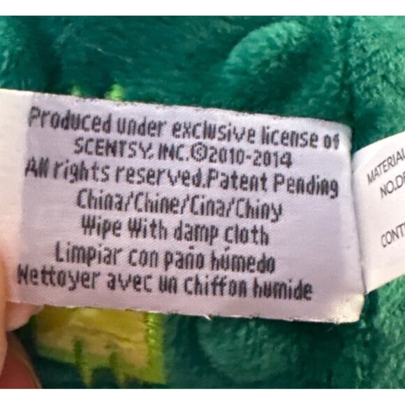 Scentsy Buddy Croc Plush Toy Alligator Green & Yellow 2014 - Picture 6 of 8